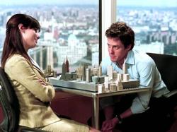 Sandra Bullock and Hugh Grant in Two Week's Notice. Sandra Bullock and Hugh Grant in Two Week's Notice.