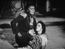 Sophia Loren and Eleonora Brown in Two Women. Sophia Loren and Eleonora Brown in Two Women.