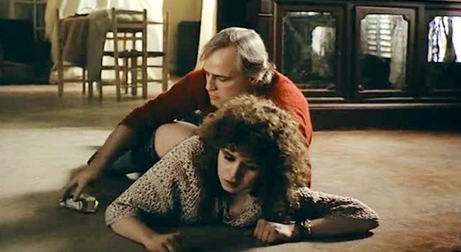 Marlon Brando and Maris Schneider doing the infamous butter scene in Last Tango in Paris