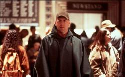 Bruce Willis in Unbreakable.