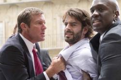 Dennis Quaid, Eduardo Noreiga and Richard T. Jones in Vantage Point. Dennis Quaid, Eduardo Noreiga and Richard T. Jones in Vantage Point.