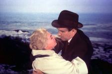 Kim Novak and James Stewart in Vertigo.