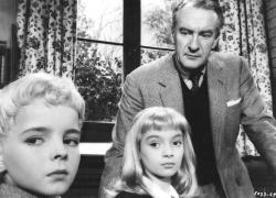 George Sanders and the mysteryious children of Village of the Damned. George Sanders and the mysteryious children of Village of the Damned.