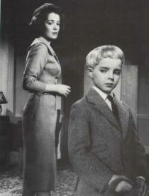 Barbara Shelley and Martin Stephens in Village of the Damned Barbara Shelley and Martin Stephens in Village of the Damned