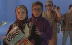 Kirsten Dunst and Dustin Hoffman in Wag the Dog. Kirsten Dunst and Dustin Hoffman in Wag the Dog.