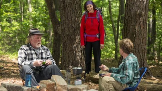 Nick Nolte, Kristen Schaal and Robert Redford in A Walk in the Woods