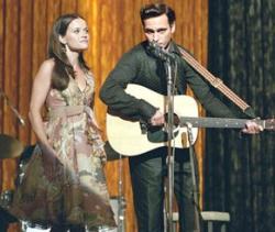 Reese Witherspoon and Joaquin Phoenix in Walk the Line.