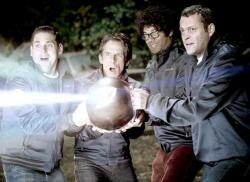 Jonah Hill, Ben Stiller, Richard Ayoade and Vince Vaughn in The Watch