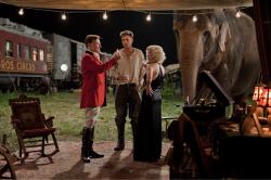 Christoph Waltz, Robert Pattinson, and Reese Witherspoon in Water for Elephants. Christoph Waltz, Robert Pattinson, and Reese Witherspoon in Water for Elephants.