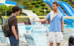 Liam James and Sam Rockwell in The Way, Way Back. Liam James and Sam Rockwell in The Way, Way Back.