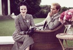 Andrea Riseborough and James D'Arcy in W.E.. Andrea Riseborough and James D'Arcy in W.E..