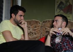 Tom Cullen and Chris New in Weekend. Tom Cullen and Chris New in Weekend.