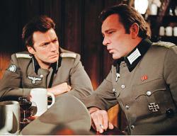 Clint Eastwood and Richard Burton in Where Eagles Dare. Clint Eastwood and Richard Burton in Where Eagles Dare.