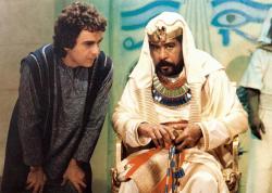 Dudley Moore and Richard Pryor in Wholly Moses. Dudley Moore and Richard Pryor in Wholly Moses.