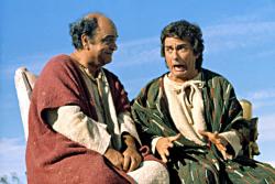 James Coco and Dudley Moore in Wholly Moses