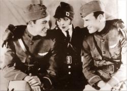 Buddy Rogers, Clara Bow and Richard Arlen in Wings.