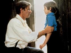 Harrison Ford and Lukas Haas in Witness. Harrison Ford and Lukas Haas in Witness.