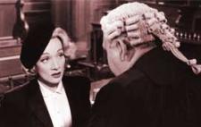 Marlene Dietrich and Charles Laughton square off.