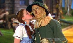 Judy Garland and Ray Bolger in The Wizard of Oz. Judy Garland and Ray Bolger in The Wizard of Oz.