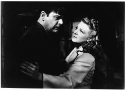 Lon Chaney Jr. and Evelyn Ankers in The Wolf Man.