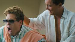 Jonah Hill and Leonardo DiCaprio in The Wolf of Wall Street. Jonah Hill and Leonardo DiCaprio in The Wolf of Wall Street.