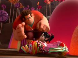 Sarah Silverman and John C. Reilly voice Vanellope and Ralph in Wreck-it Ralph.