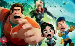 The four main characters in Wreck-It Ralph.