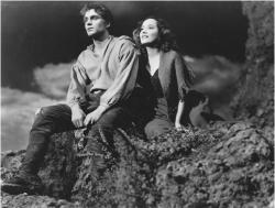 Laurence Olivier and Merle Oberon in Wuthering Heights.