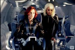 Famke Janssen and Halle Berry in X-men 2.