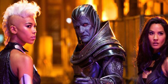 Alexandra Shipp, Oscar Isaac and Olivia Munn in X-Men: Apocalypse. Alexandra Shipp, Oscar Isaac and Olivia Munn in X-Men: Apocalypse.