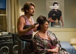 Adam Sandler in You Don't Mess with the Zohan. Adam Sandler in You Don't Mess with the Zohan.