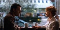 Tom Hanks and Meg Ryan in You've Got Mail. Tom Hanks and Meg Ryan in You've Got Mail.