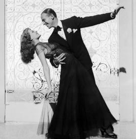 Rita Hayworth and Fred Astaire personify class and elegance in movement.