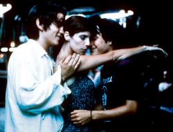 Diego Luna, Maribel Verdu and Gael Garcia Bernal get close. Diego Luna, Maribel Verdu and Gael Garcia Bernal get close.